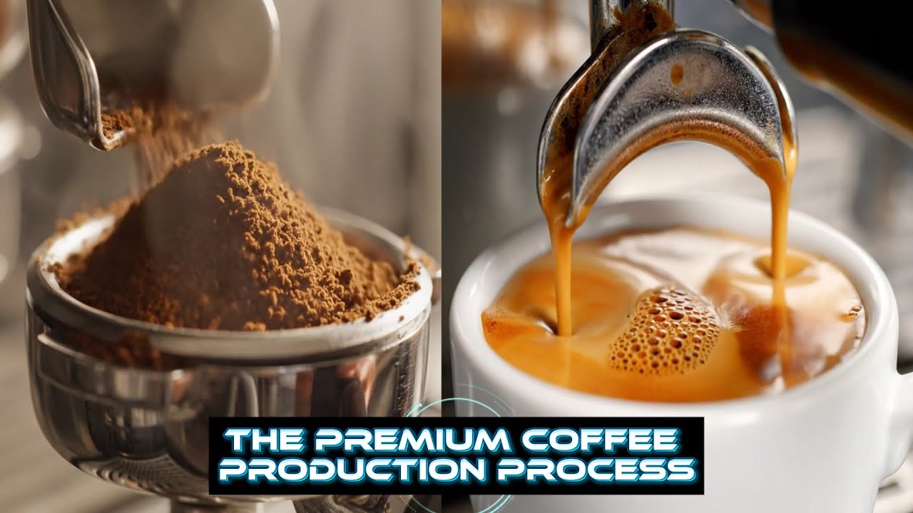 Discover technology: The Premium Coffee Production Process #coffee #coffeeprocessing #tech