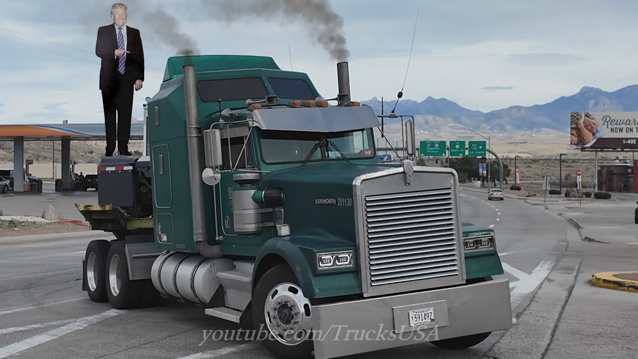 Truck Drivers spotted on an Arizona desert highway, Truck Spotting USA
