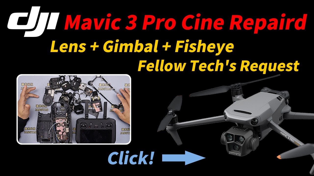 Mavic 3 Cine Core Repairs: Lens, Gimbal & Fisheye Glass Restoration
