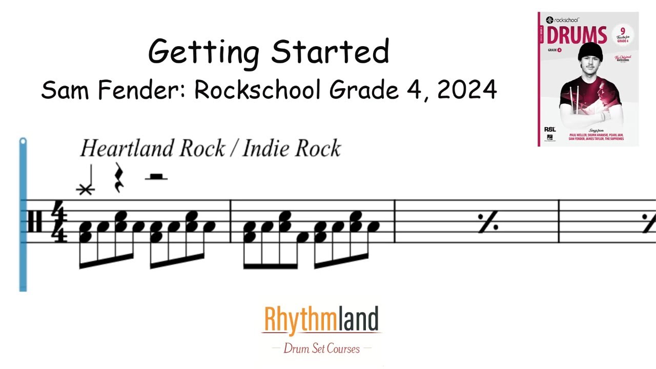 'Getting Started' - Rockschool Grade 4 drums 2024