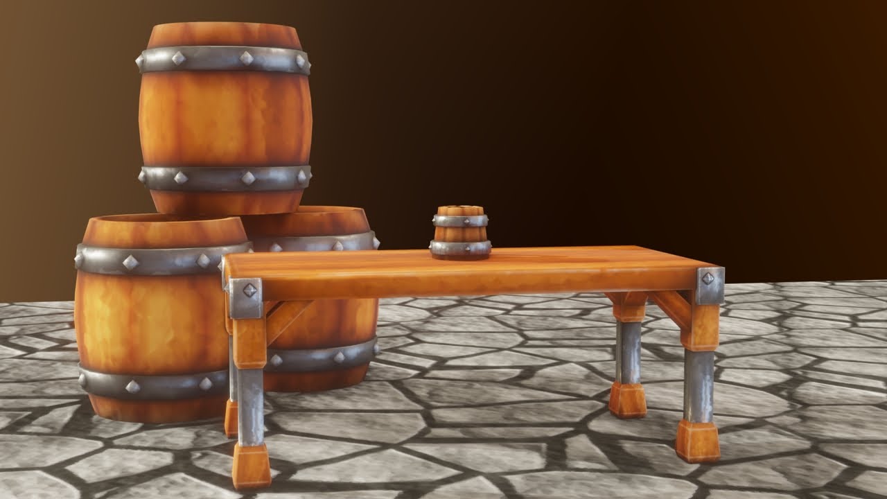 Barrel, Mug & Table - Hamish the Strong - Dev Showcase