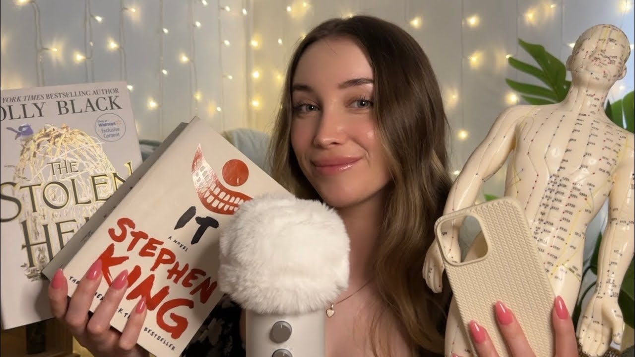 ASMR maximum tingles to put you to sleep tonight (lots of tapping and close whispers) 🤍