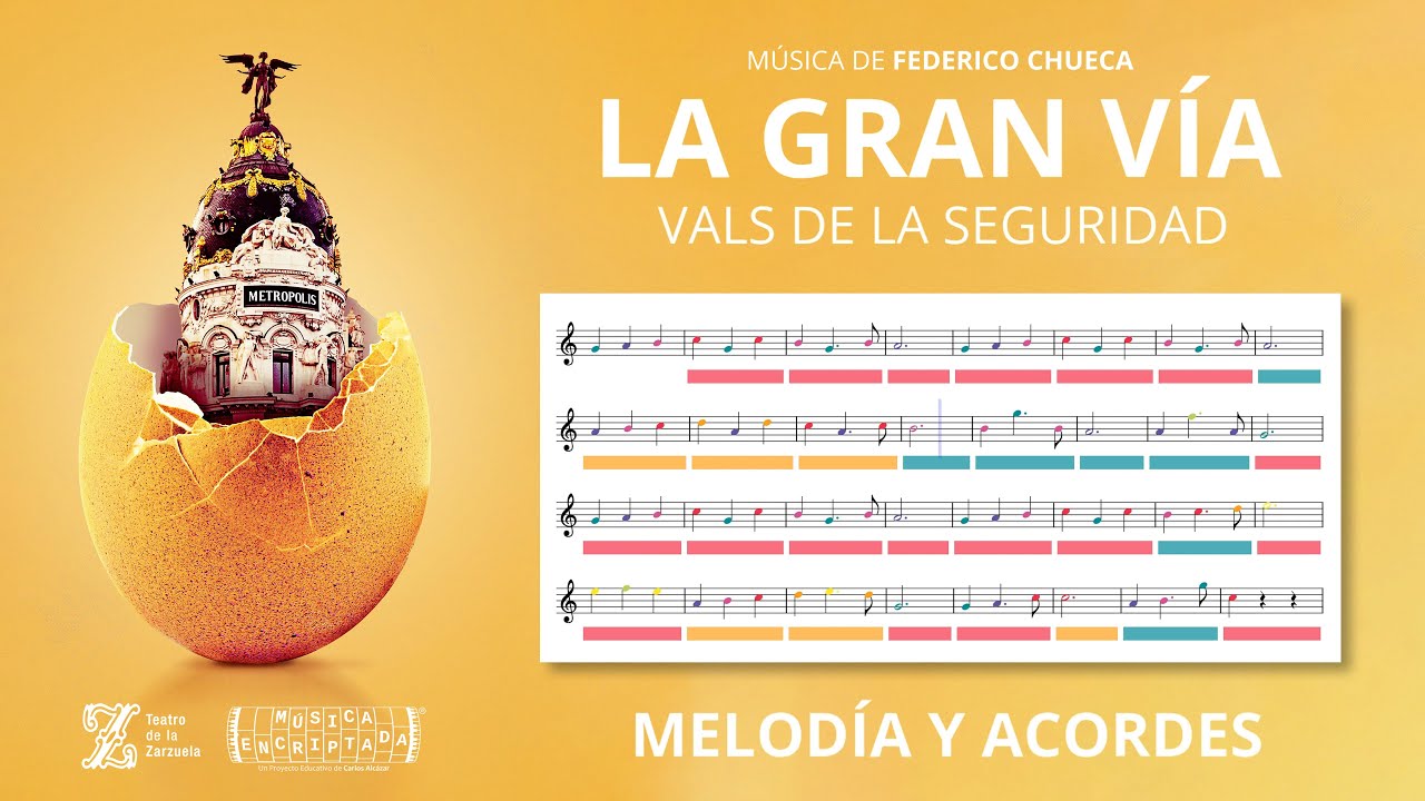 🏙️ La Gran Vía | 🎹 Vals de la Seguridad – Melodía y Acordes | 👨‍🏫 Zarzuela en el aula