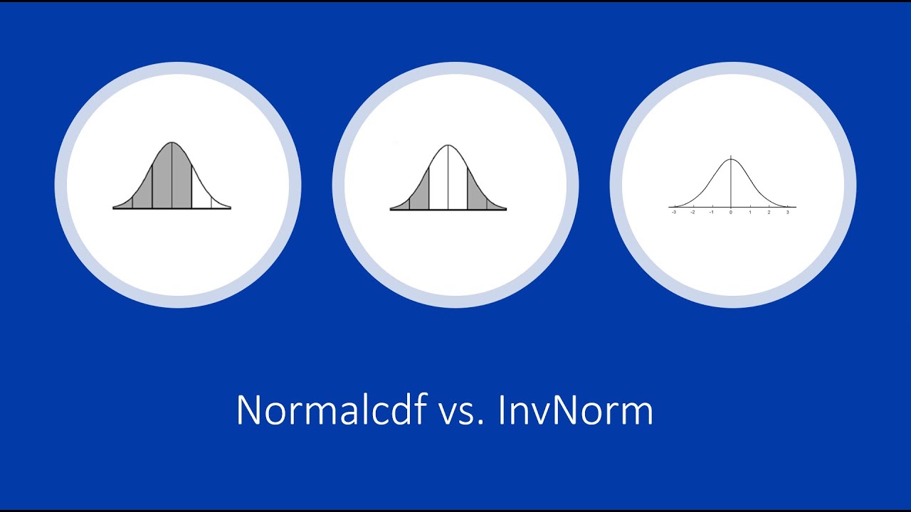 Calculating Probabilities and Z-scores of Normal Distributions: Normalcdf vs InvNorm