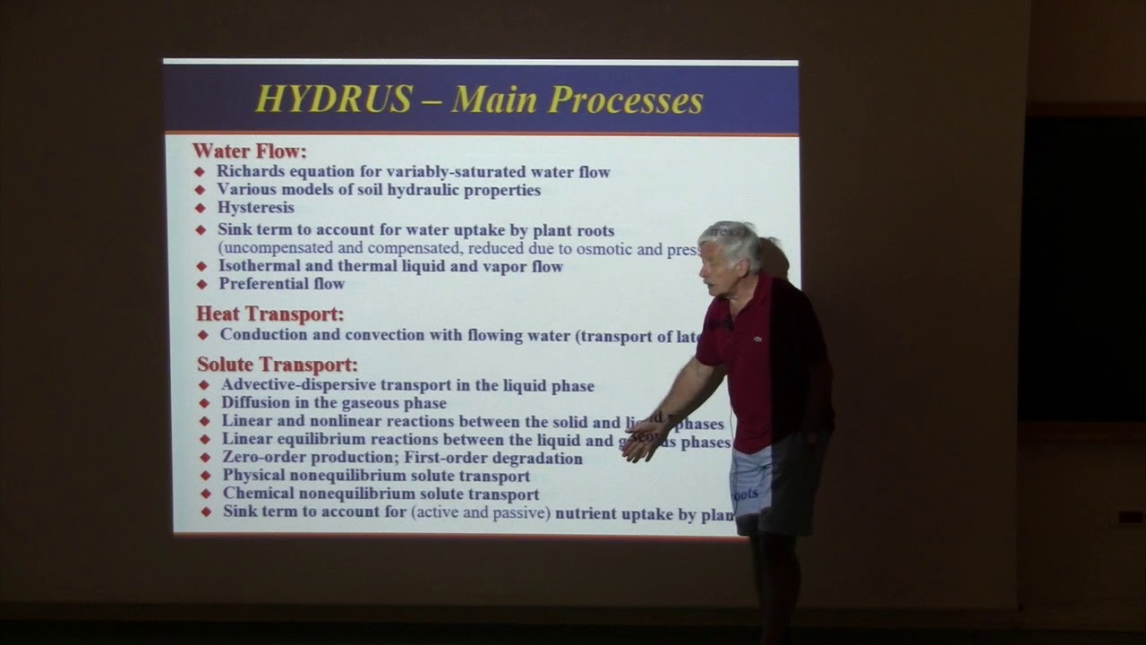 6 0 1 Rien van Genuchten: Modeling of water and solute transport