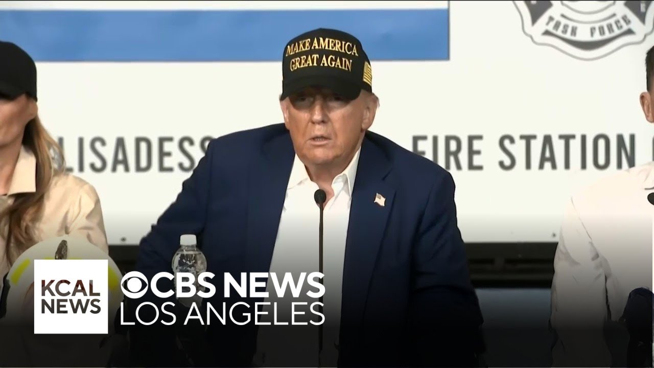 President Trump meets with California officials following the devastating wildfires