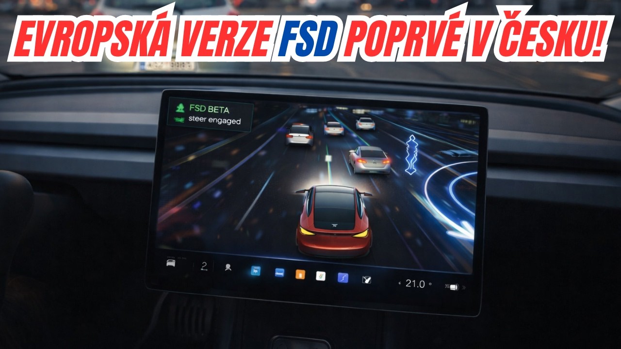 Tesla Full Self-Driving v Evropě – první reálné chyby