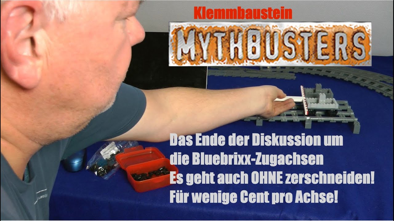 BÜGELPERLEN - Das Ende der Bluebrixx Zugachsen Diskussion - DIE Lösung OHNE Steinemodifikationen