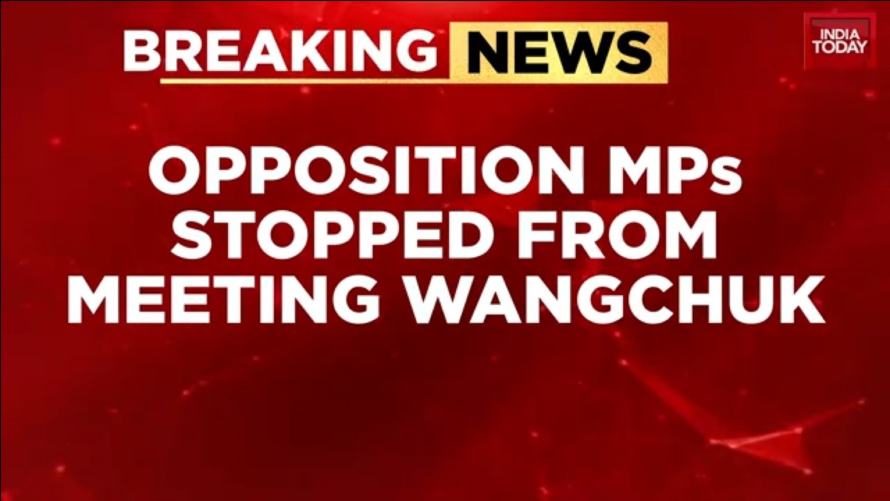 Breaking News: Drama Outside Medanta Hospital As Opposition MPs Stopped From Meeting Sonam Wangchuk