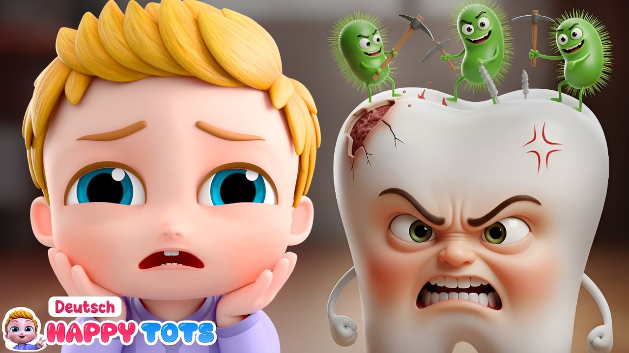 Zahnarztlied | Kinderreime & Kinderlieder | Happy Tots