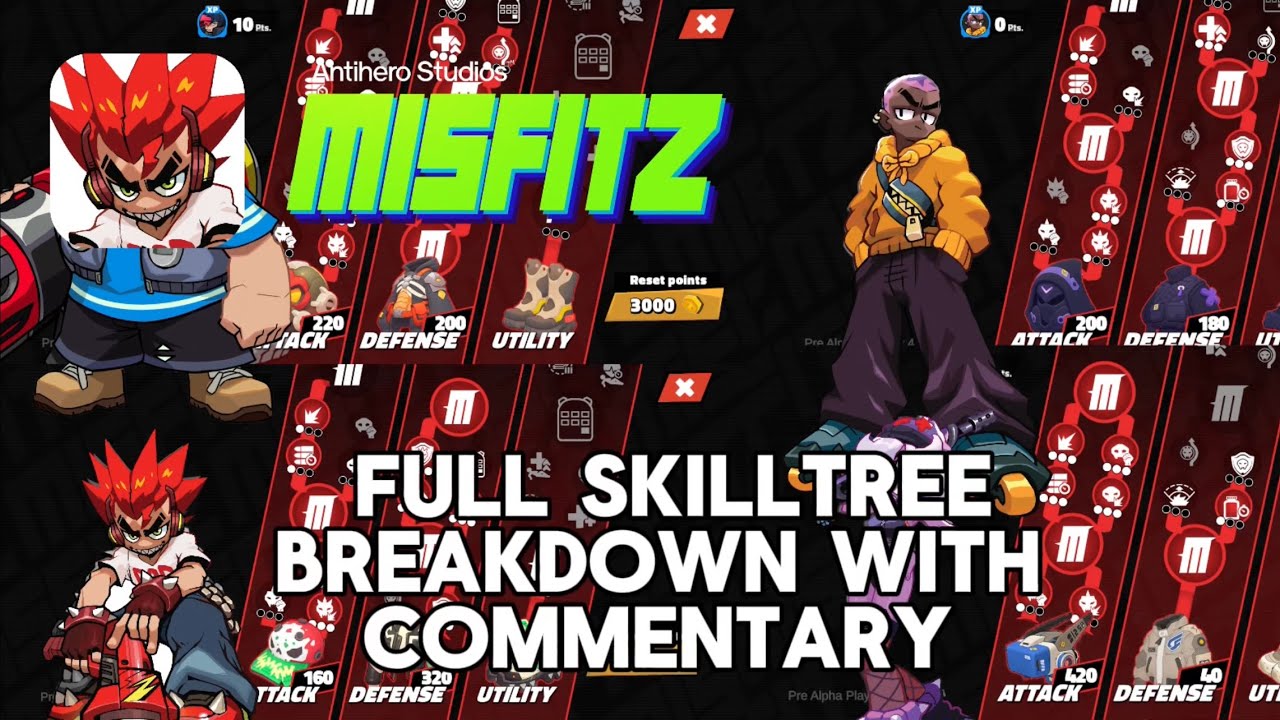Detailed Breakdown of every Heroes best Skills - Misfitz Playtest 4 
