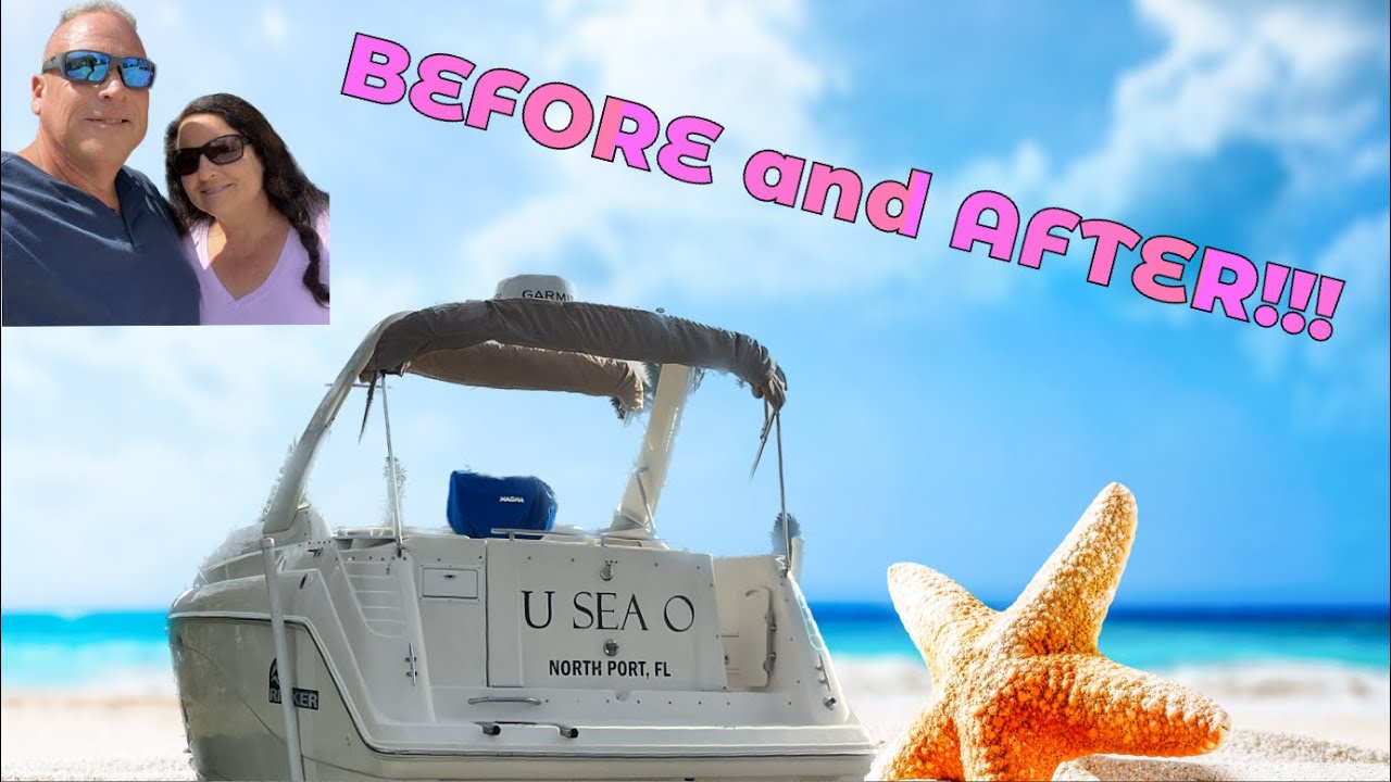 2000 Rinker Fiesta Vee 270 Boat Remodeling Before and After!