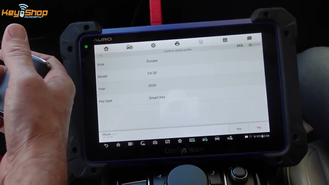 MAZDA CX30 ADD KEY WITH IM608  \ הוספת מפתח חכם מאזדה