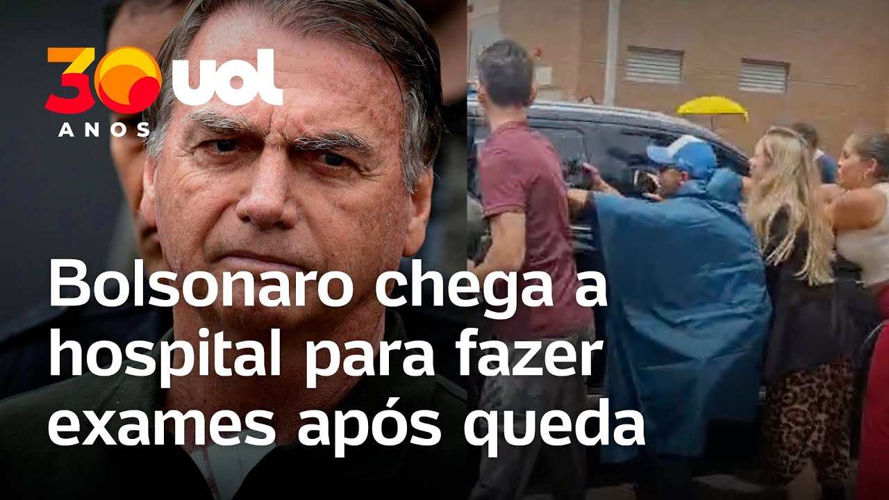 Bolsonaro chega a hospital para fazer exames após autorização de Moraes; veja vídeo