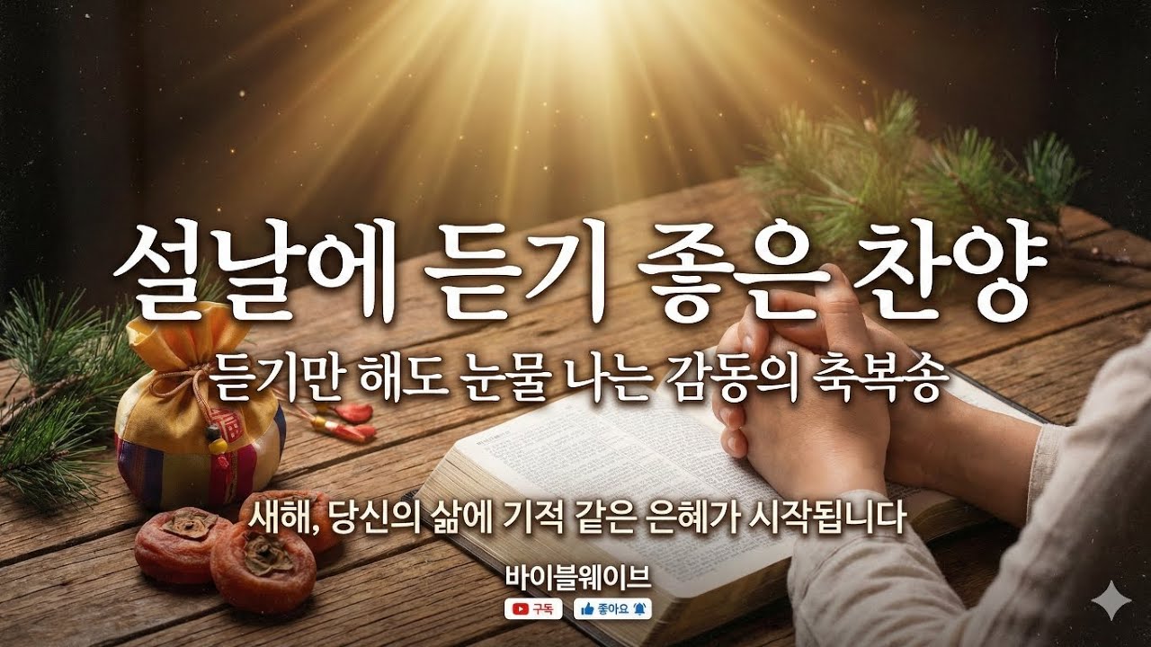 설날에 듣기 좋은 찬양 | 듣기만 해도 눈물 나는 감동의 축복송 | 새해, 당신의 삶에 기적 같은 은혜가 시작됩니다 
