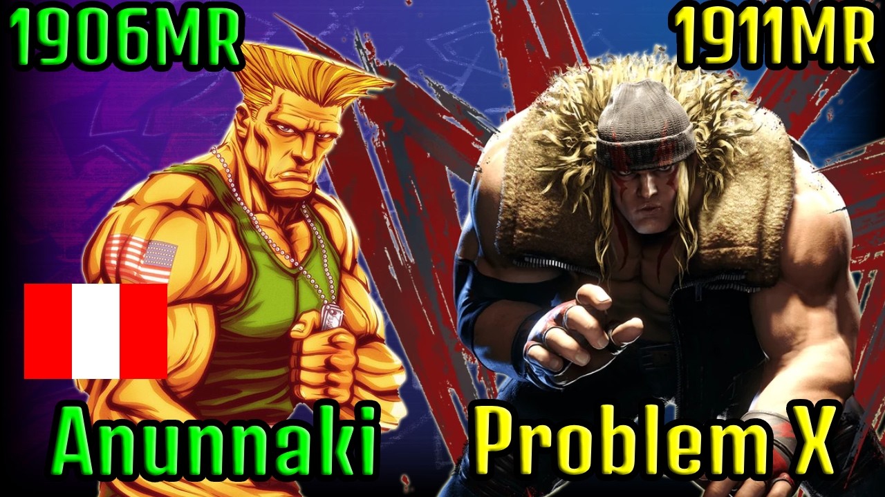 👑 STREET FIGHTER 6 ➥ Anunnaki (GUILE ガイル) VS. Problem X (Alex アレックス) MASTER RANKS 👑
