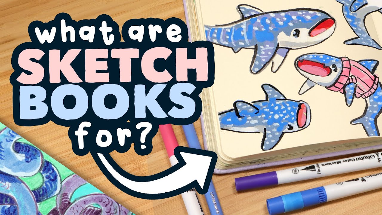 What are Sketchbooks For? // whale sharks & snakes sketchbook session