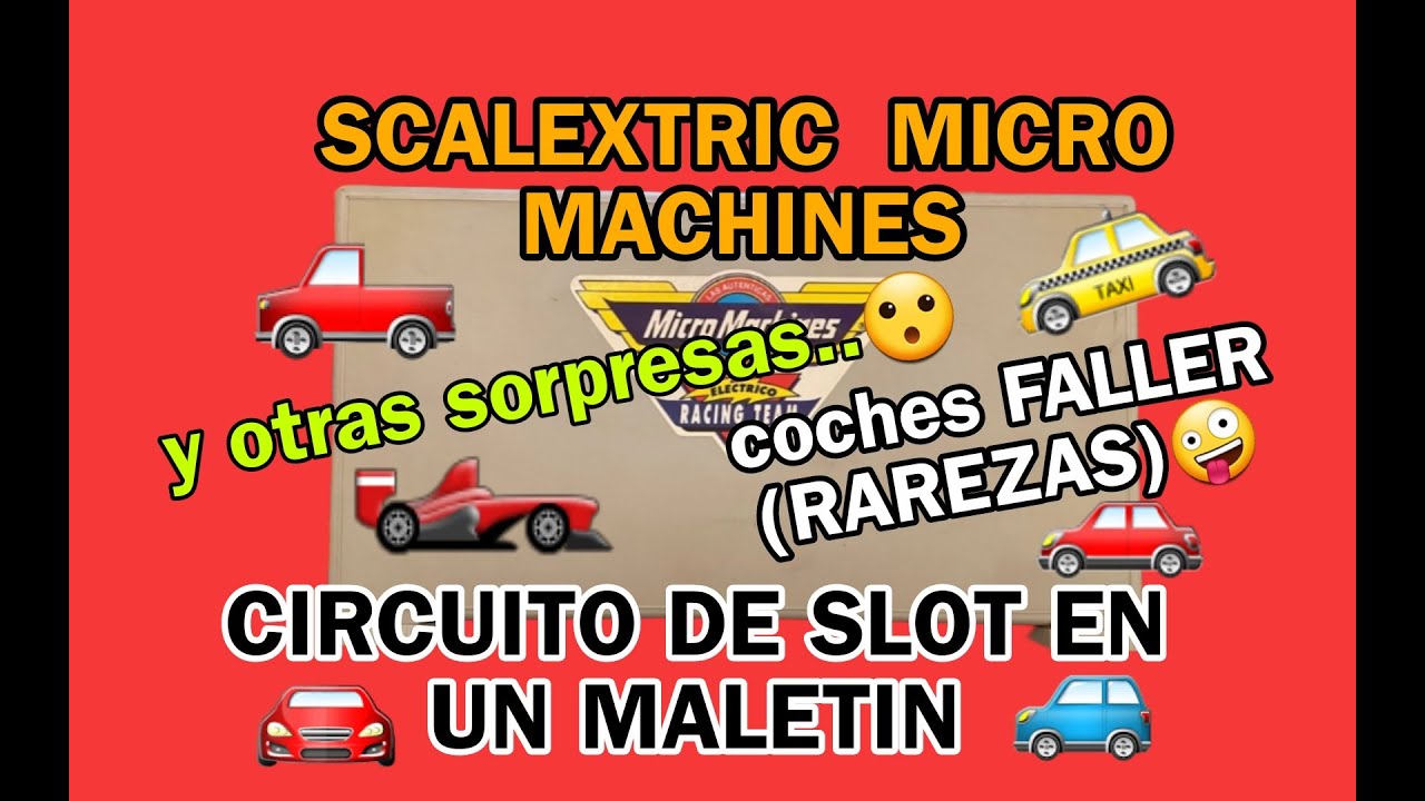 SCALEXTRIC...MALETIN MICRO MACHINES SLOT...MAS OTRAS RELIQUIAS.RESCATANDO COCHES DE SLOT-(Faller).