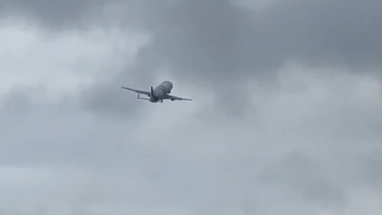 Beluga XL A330-700 takeoff (my dads pov)