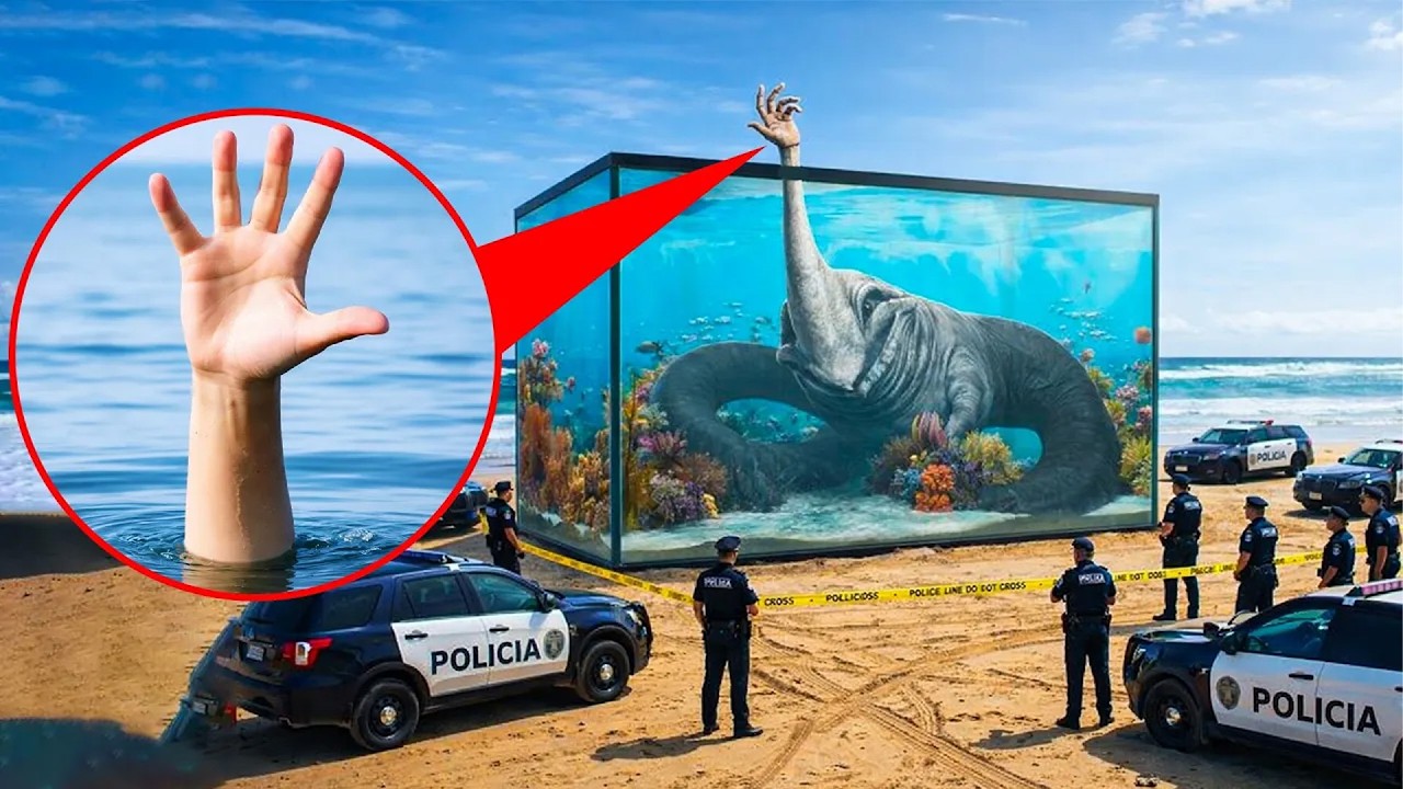 MY DRONE catches THE HAND OF A SEA MONSTER WERE ARRESTED IN REAL LIFE on camera AT 3AM!!