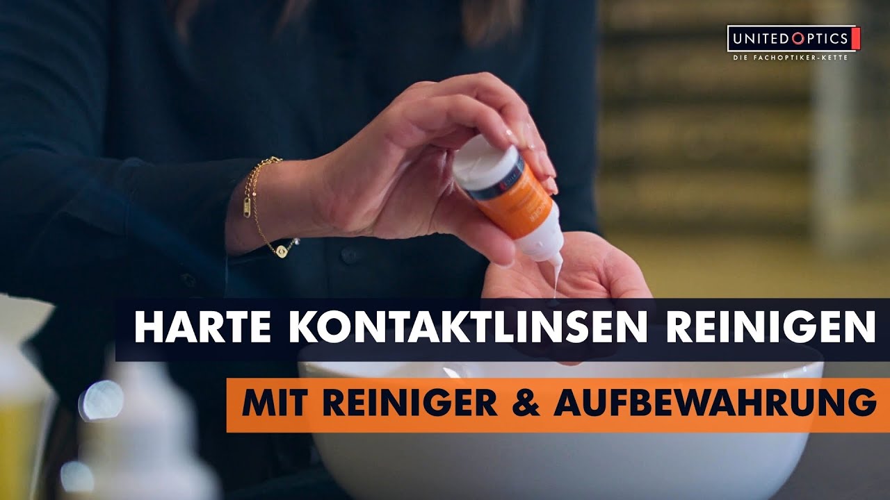 Harte Kontaktlinsen reinigen – so geht’s mit Reiniger & Aufbewahrung | UNITED OPTICS