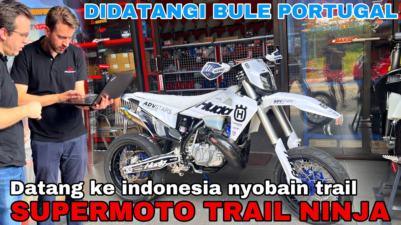 ADVSTARS didatangi Bule nyobain Trail ninja ❗️supermoto