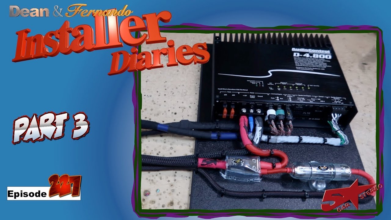 The AudioControl D4 800 goes into the  Toyota Highlander  Installer Diaries 227 part 3