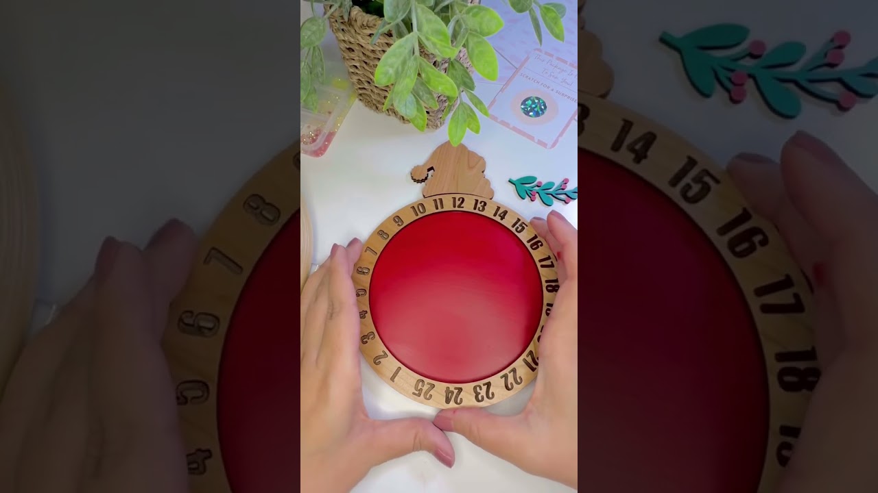 DIY Holiday Countdown Sign | Glowforge #glowforge #glowforgeaura #diy