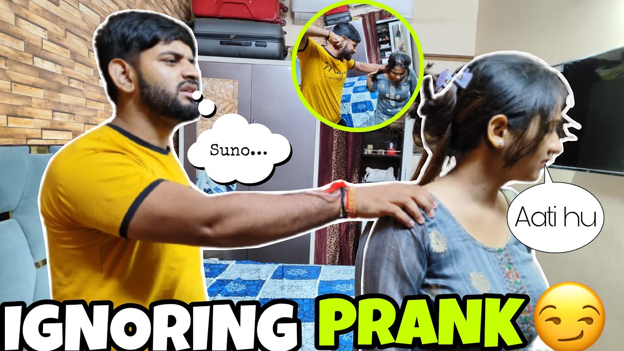 IGNORING PRANK ON HUSBAND🤣| husband wife best prank😂 | Prank On Husband |  MrandMrsGautam