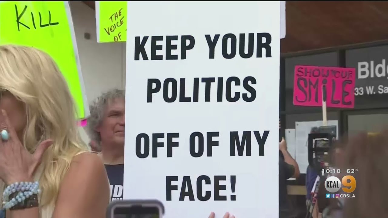 Anti-Mask Protesters Disrupt Gathering Of Union, Faith, Business Leaders Calling For Reinstatement O