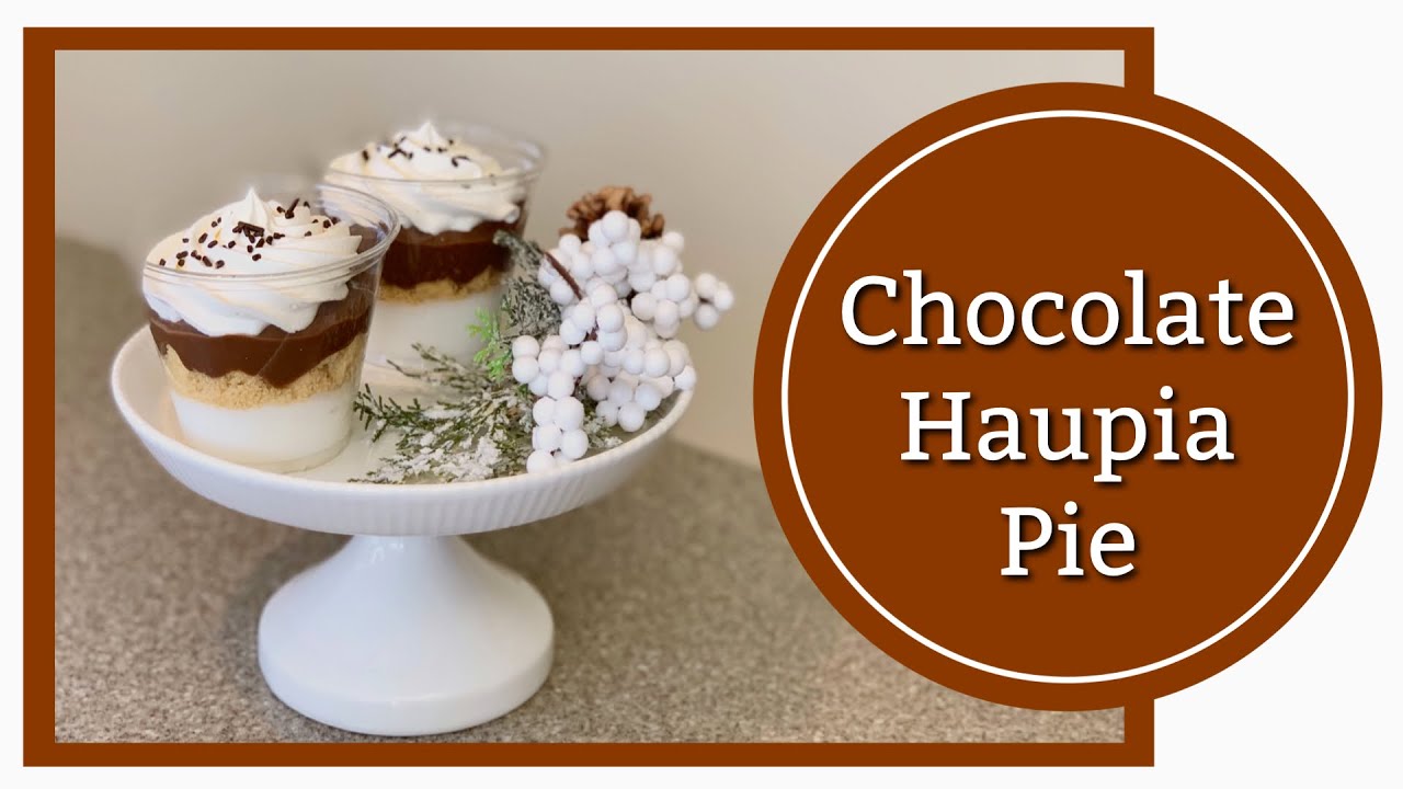 SUPER EASY CHOCOLATE HAUPIA PIE- DECONSTRUCTED| Sally Funakoshi