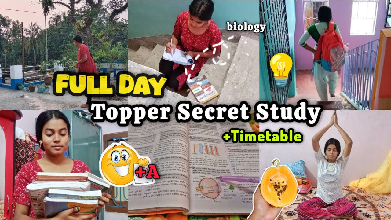 ⚡TOPPER'S DAILY ROUTINE (Morning-Night)📚🎯/Topper Secret,study timetable &tips #topper #studytips
