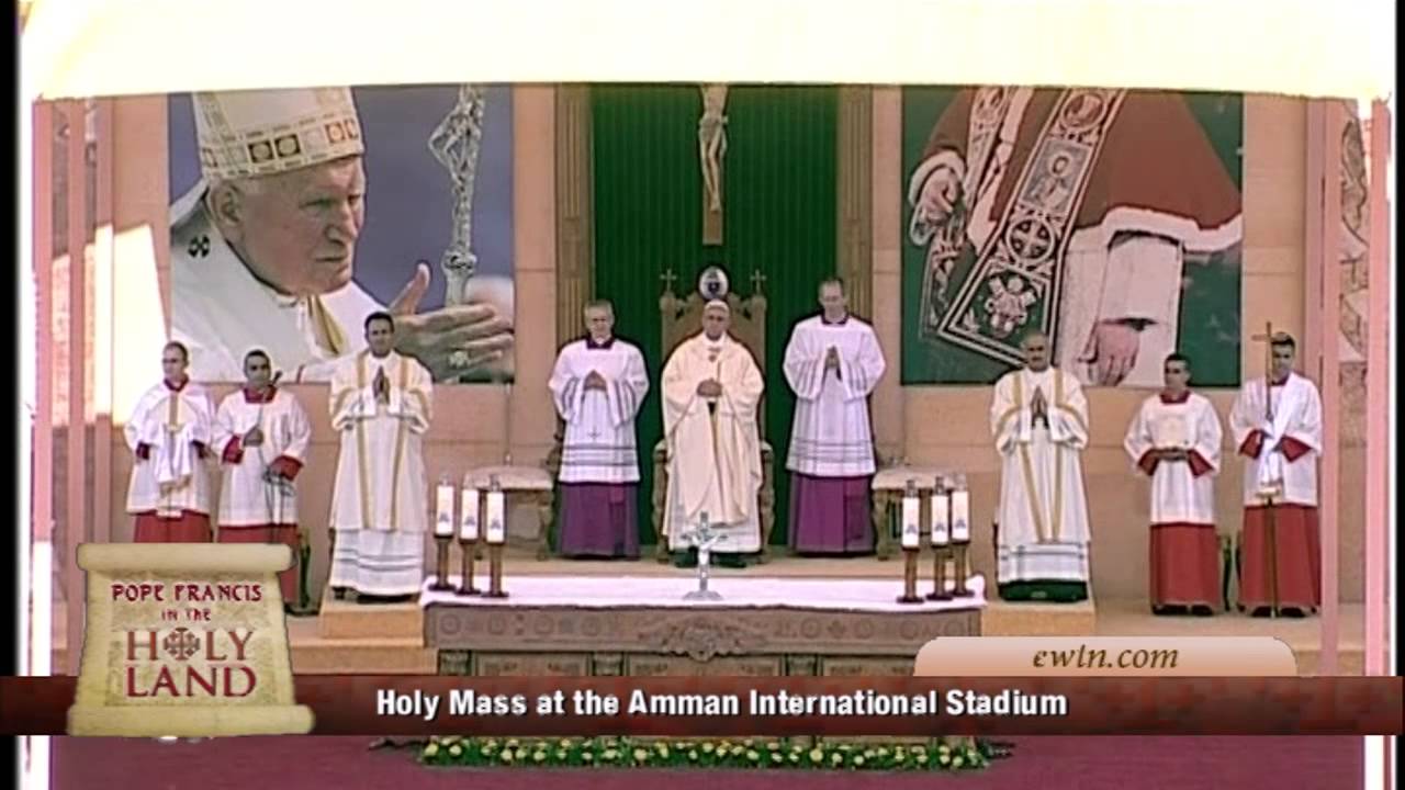 POPE FRANCIS IN THE HOLY LAND - MASS AT INTERNATIONAL STADIUM IN AMMAN, IN JORDAN