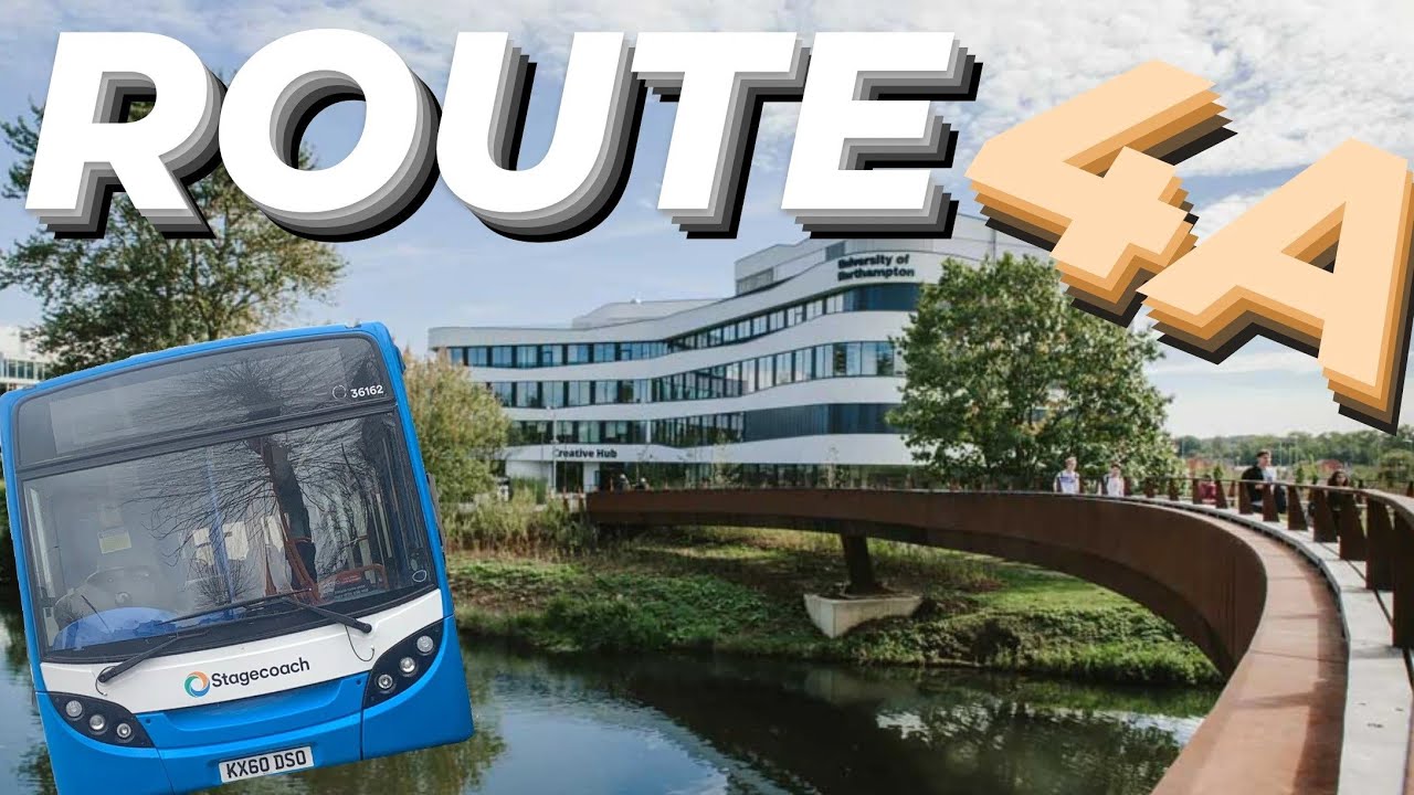 Bus route 4A Kingsthorpe Scholars Green University, Avon University Northampton Waterside