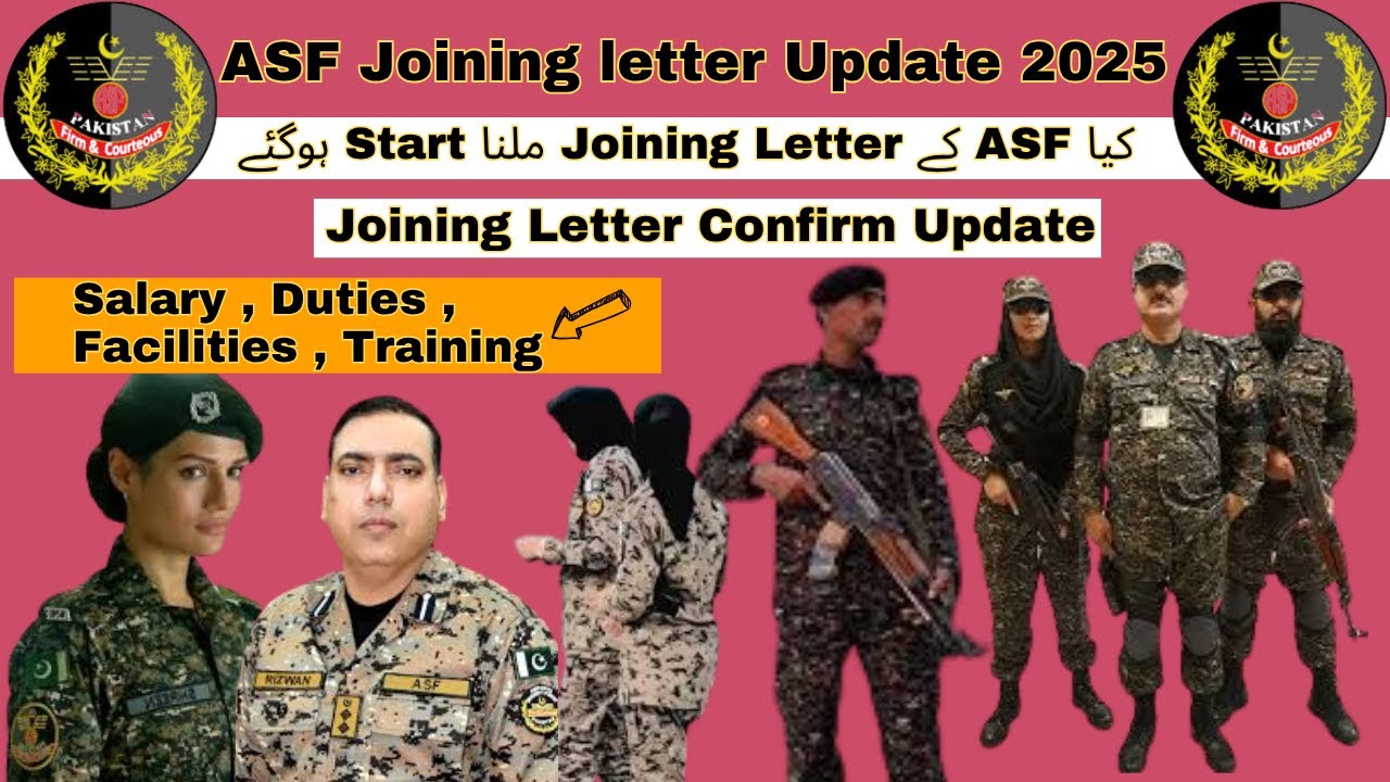 ASF Joining Letter Start 2025|Asf joining letter confirm update