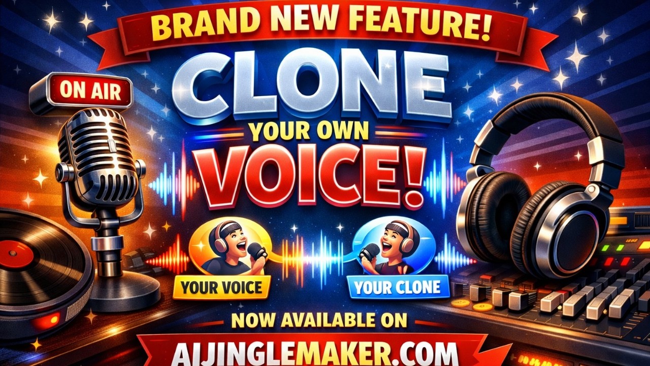 🎙️ Clone Your Voice in 15 seconds in the AI Jingle Maker