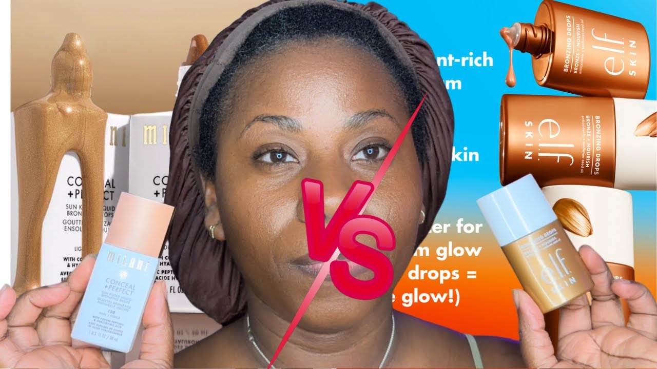 Comparing these New Bronzing Drops- Elf Vs Milani Bronzing Drops