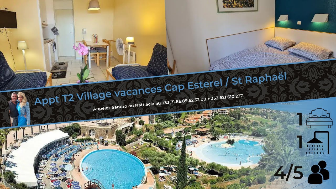 ApptT2 climatisé Village vac CapEsterel/StRaphael