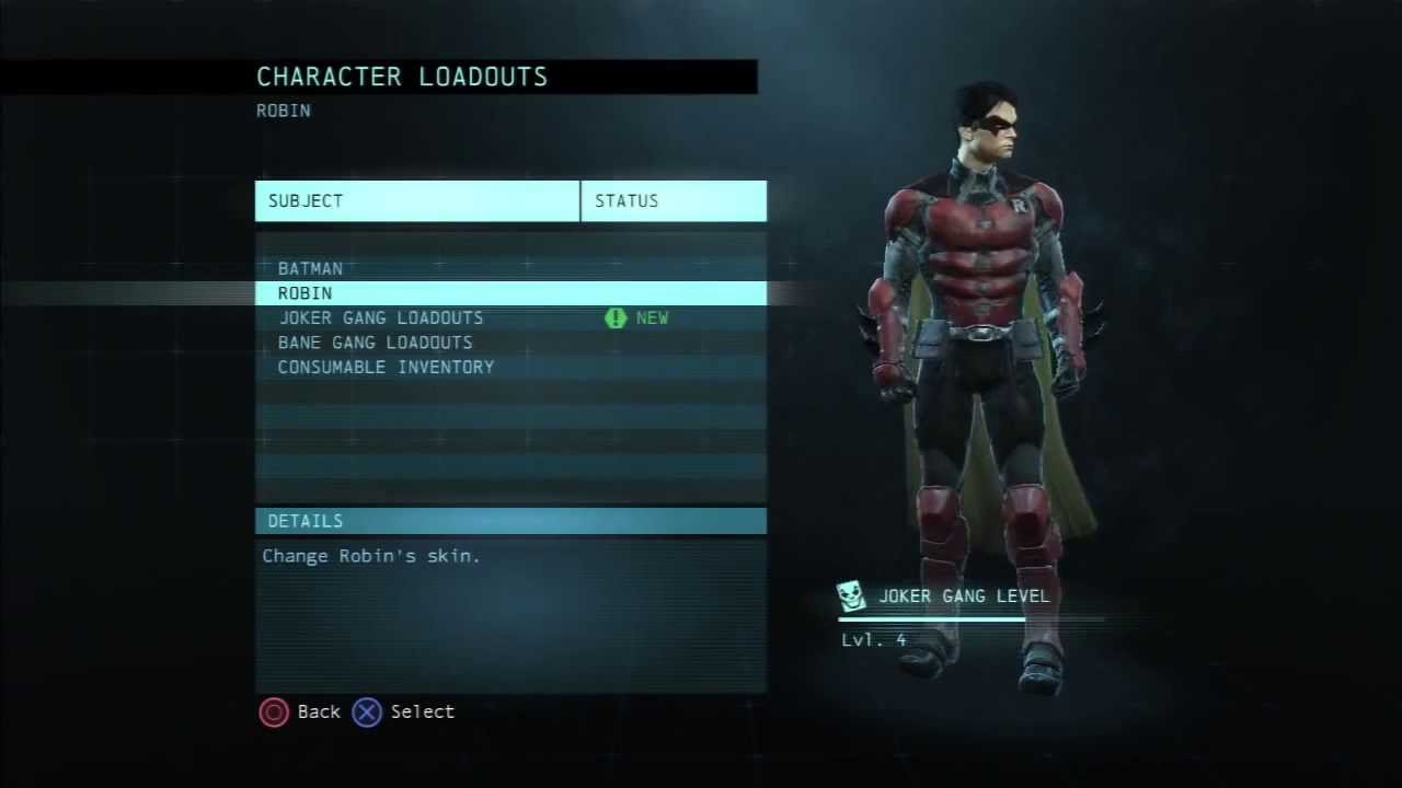 Batman Arkham Origins All Robin Skins