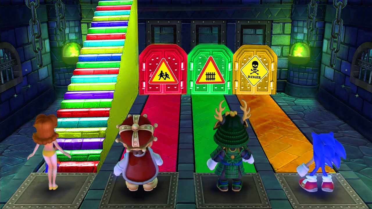【マリオパーティ10】ミニゲーム デイジーvsマリオvsルイージvsソニック(たつじん難易度)