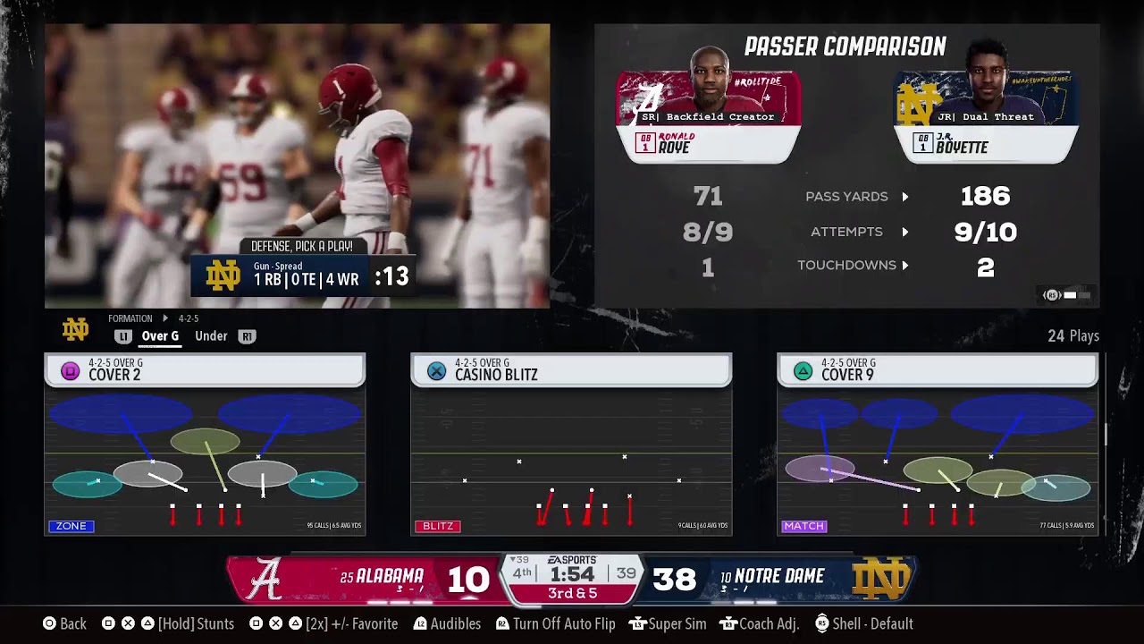 BBCFL S9 Wk 5 Notre Dame v Alabama