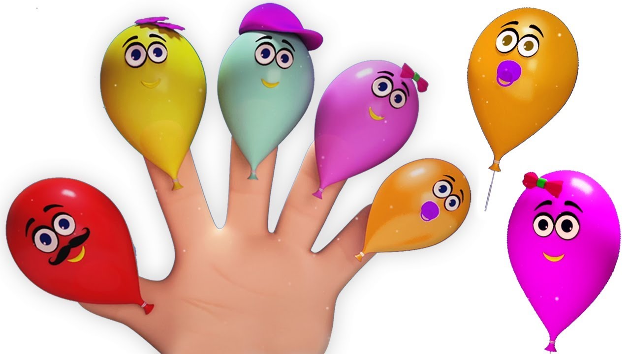 ballons doigt famille | comptine | Balloons Finger Family