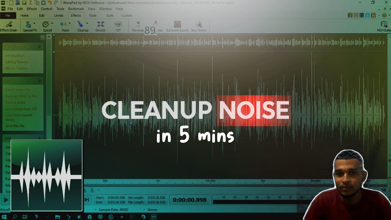 Easily Remove Background Noise from Audio in WavePad (FREE Software in 2022)