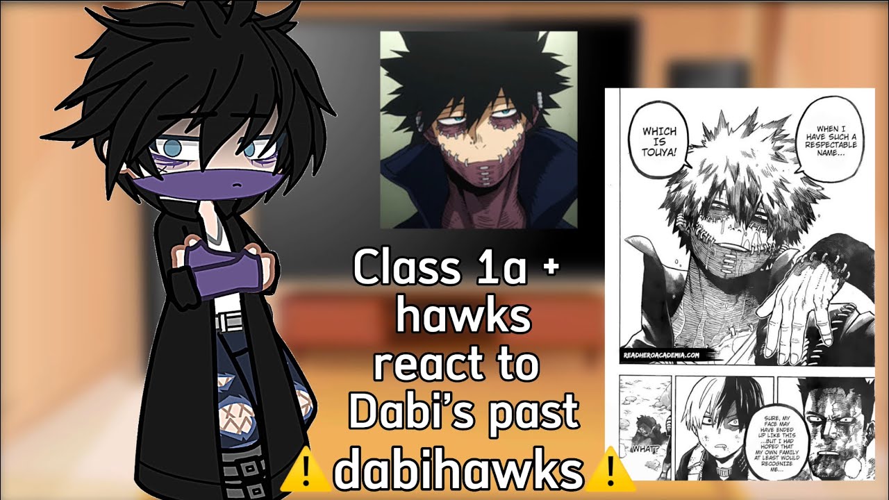 Class 1a + Hawks react to Dabi’s past  // manga spoiler alert //Dabi/Touya Todoroki🔥//⚠️Dabihawks⚠️