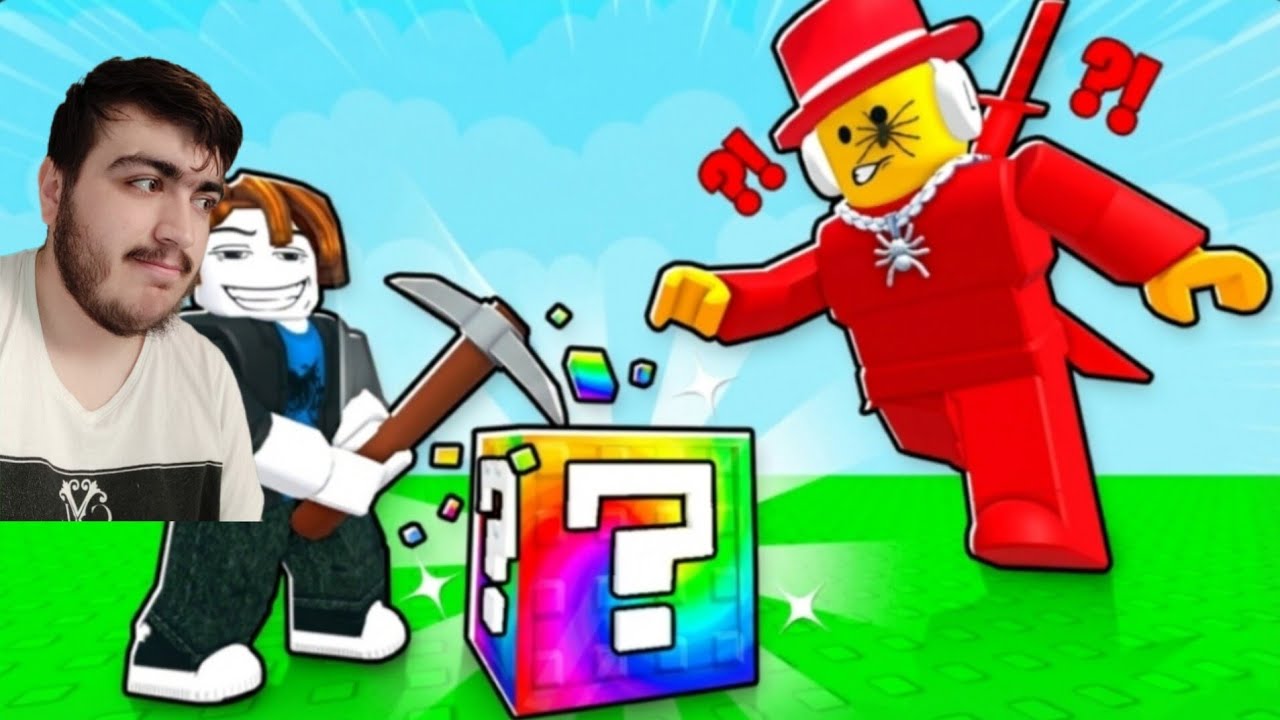 Jemi tu hap kutia por kujdes se një person i keq nuk na len me marr atë/break a lucky block Roblox
