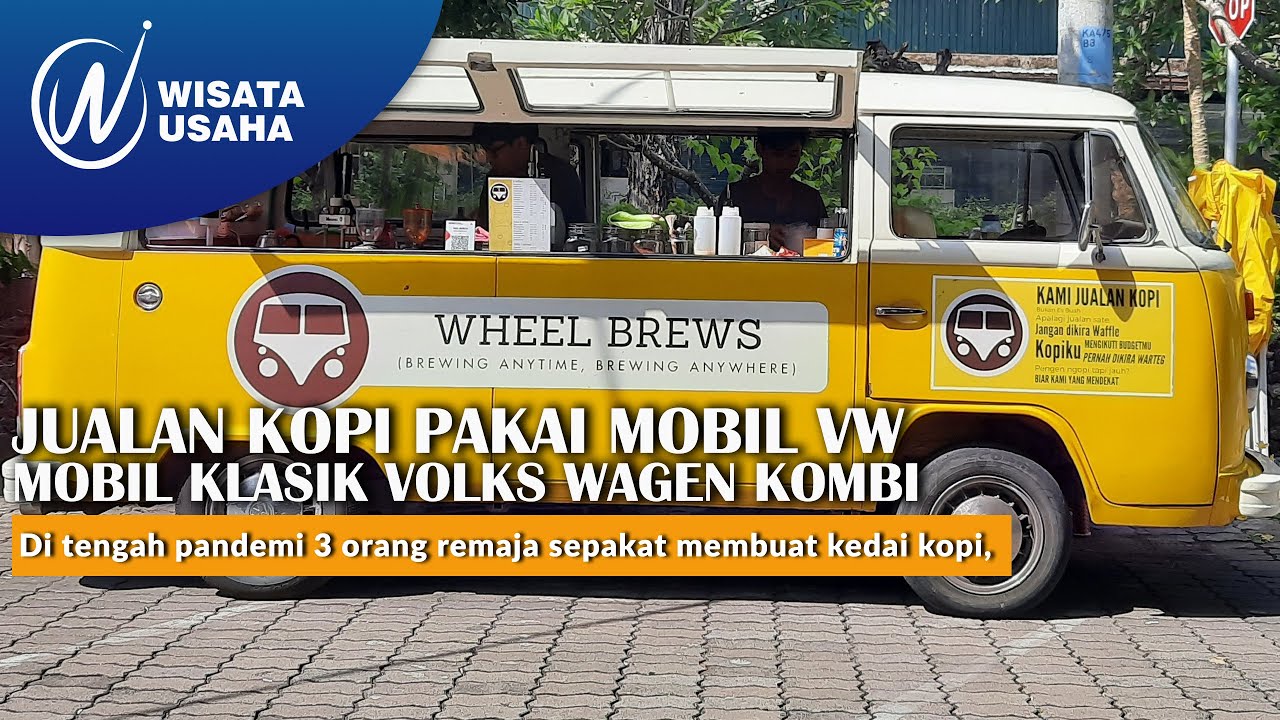 Kopi dalam Mobil VW Combi Klasik - Coffee Truck Unik dengan Vibes Warna Kuning Kuta Bali