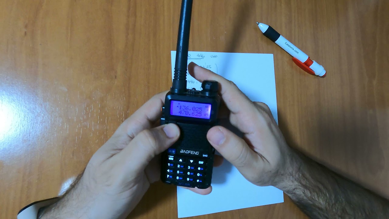Configuración manual PMR 446 en radio Baofeng UV5R (sin cable)