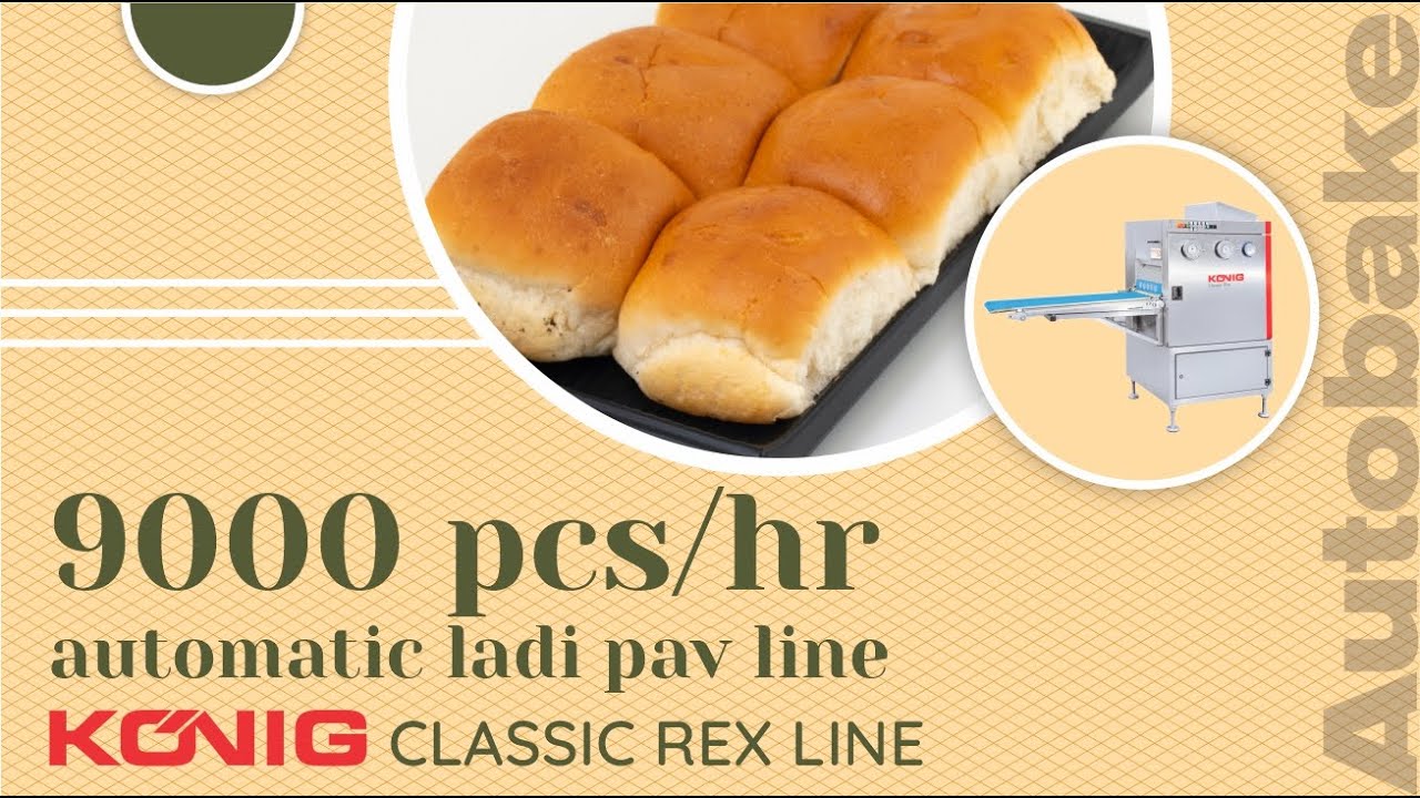 Fully Automatic Bun and Pav Production Line by Konig in India - By Autobake