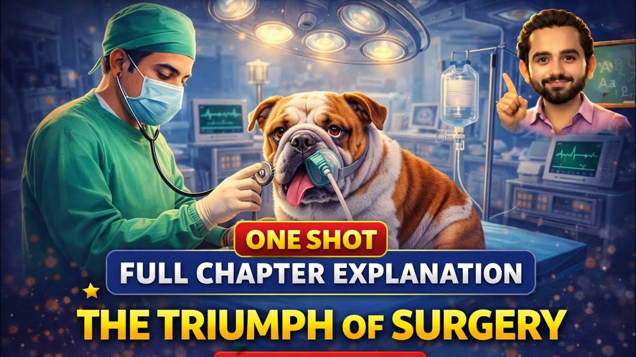 The Triumph of surgery|  Full Chapter Explanation | Class 10 English First Flight | Vishal Singh
