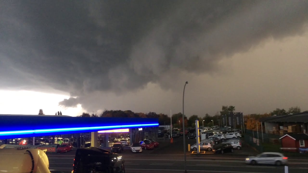 Kleine Gewitter Zelle in Beckum 22.10.2020